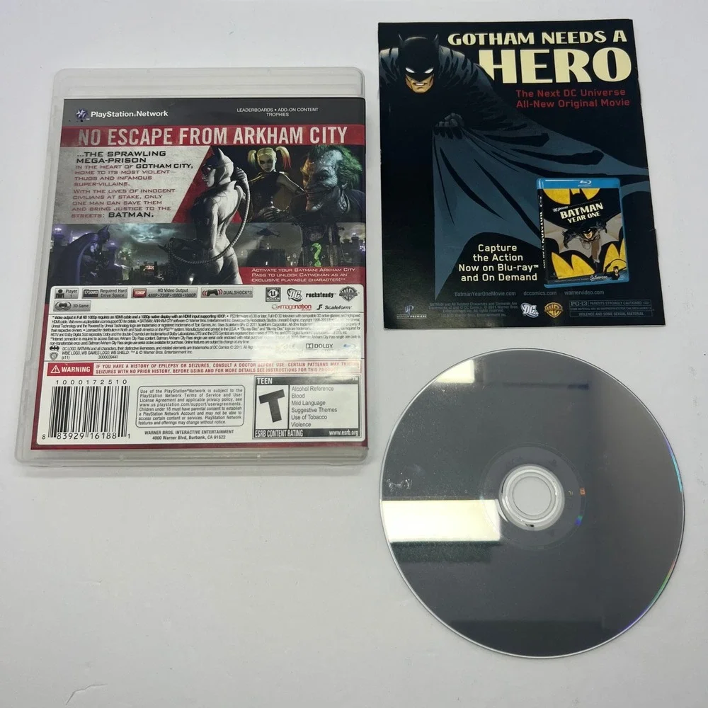Batman Arkham City PlayStation 3 PS3 Game‎ Complete 2011